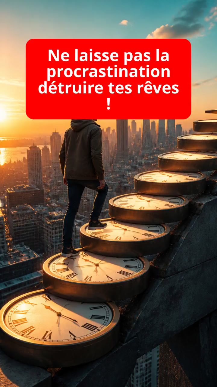 Ne laisse pas la procrastination détruire tes rêves !