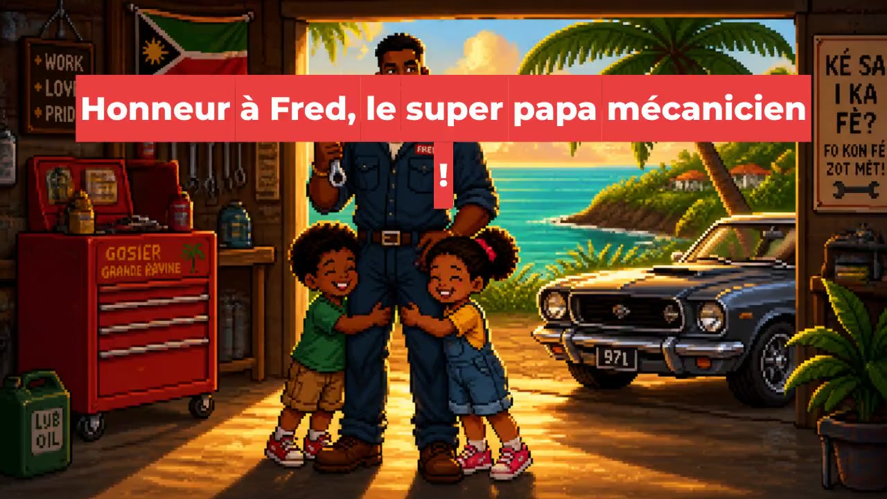 Honneur à Fred, le super papa mécanicien !