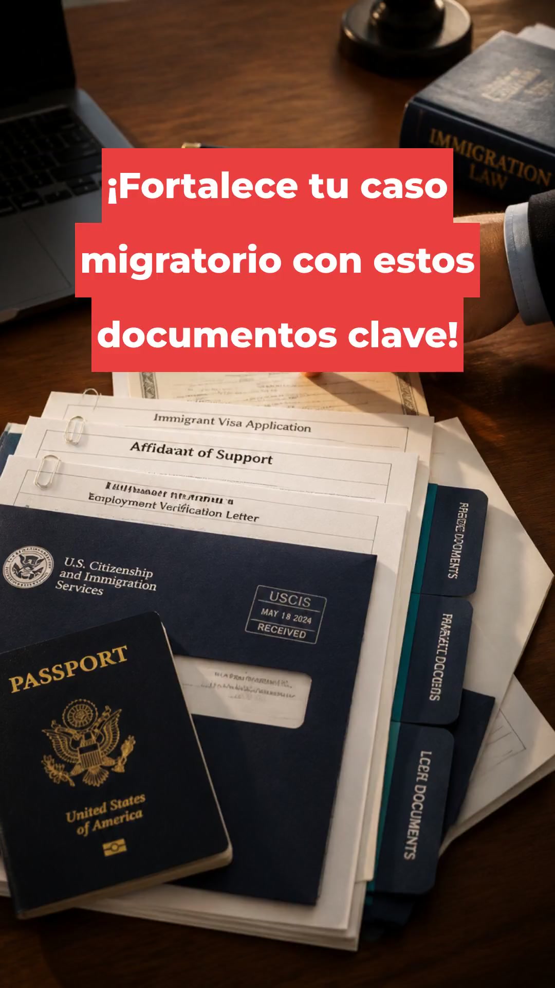 ¡Fortalece tu caso migratorio con estos documentos clave!