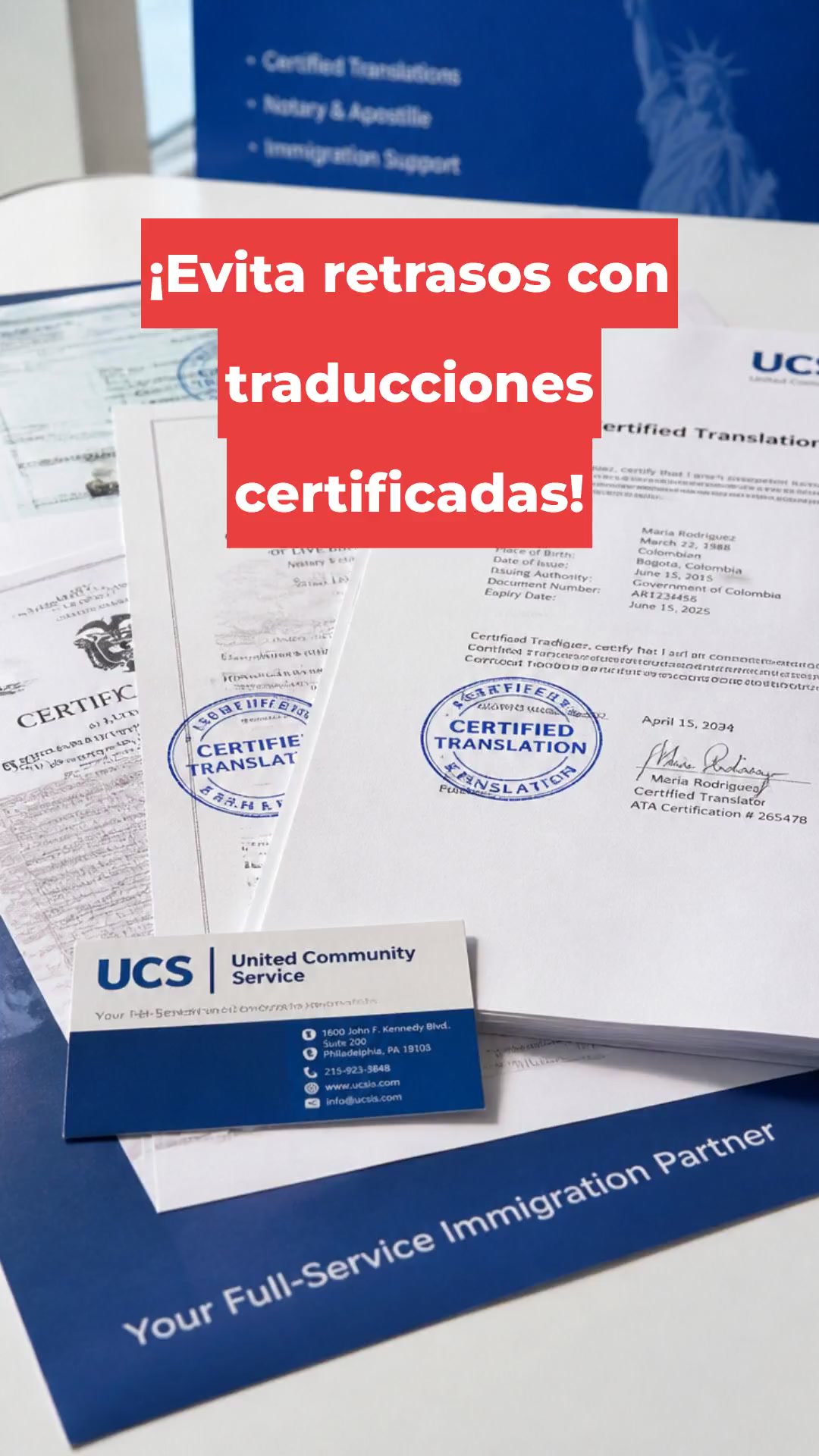 ¡Evita retrasos con traducciones certificadas!