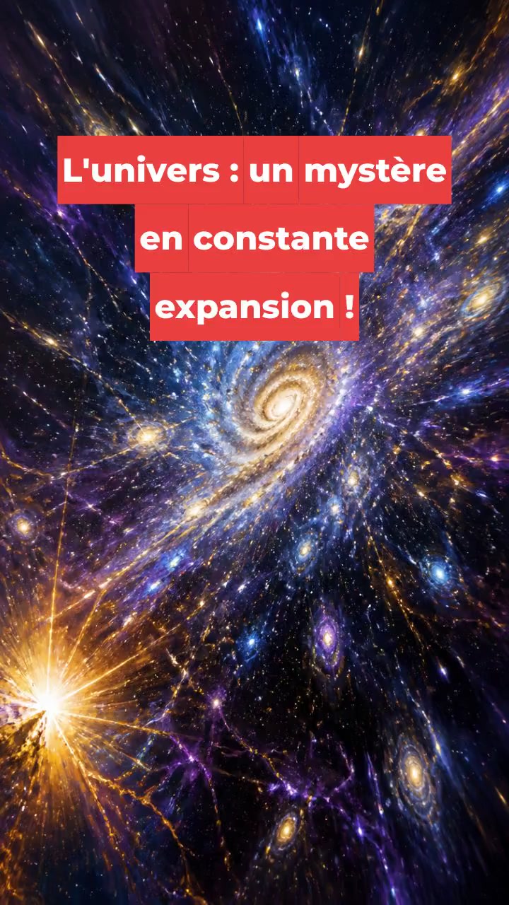 L'univers : un mystère en constante expansion !