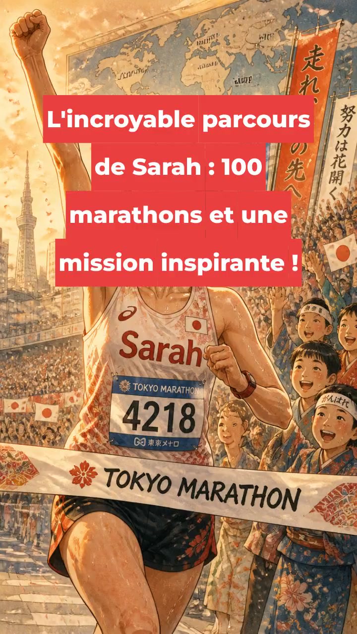 L'incroyable parcours de Sarah : 100 marathons et une mission inspirante !
