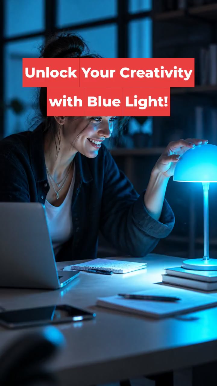 Unlock Your Creativity with Blue Light!