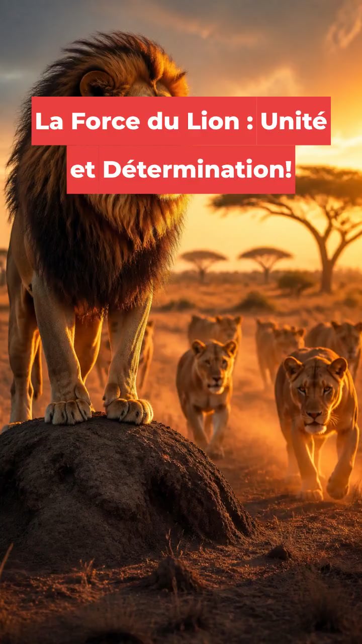 La Force du Lion : Unité et Détermination!