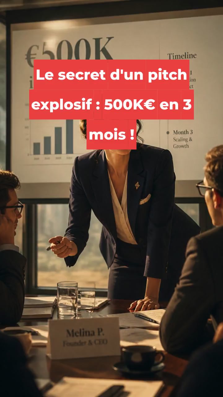 Le secret d'un pitch explosif : 500K€ en 3 mois !