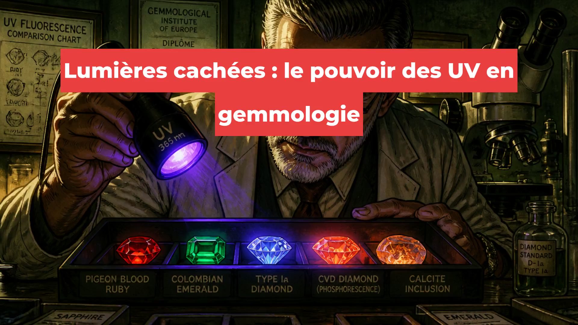 Lumières cachées : le pouvoir des UV en gemmologie