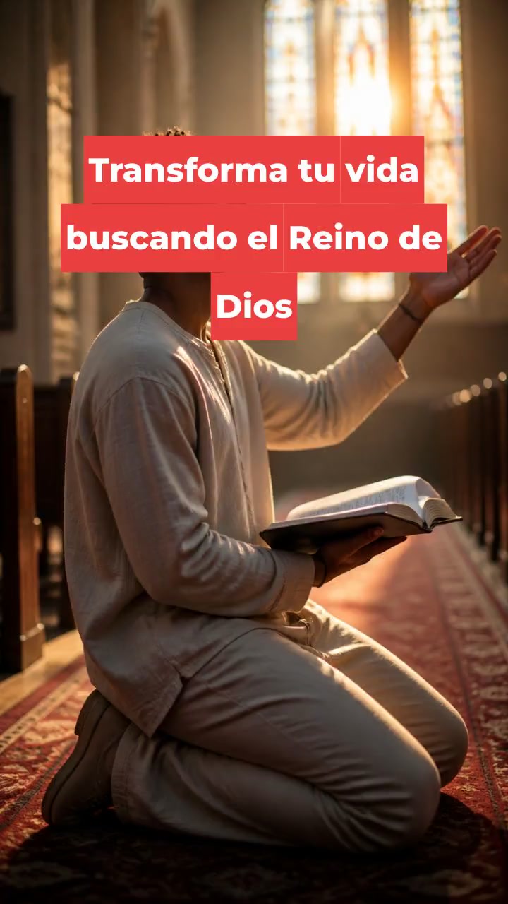 Transforma tu vida buscando el Reino de Dios