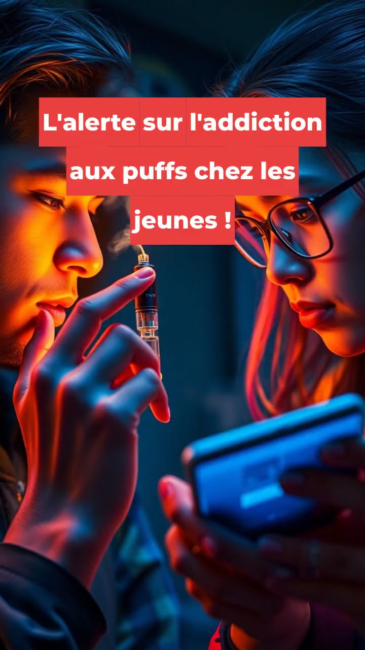 L'alerte sur l'addiction aux puffs chez les jeunes !