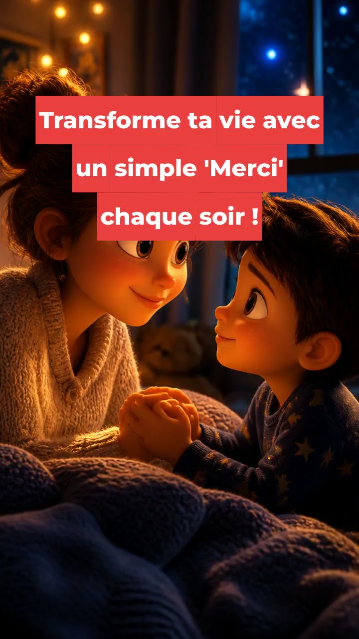 Transforme ta vie avec un simple 'Merci' chaque soir !
