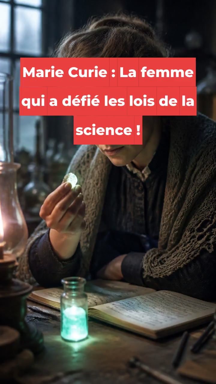 Marie Curie : La femme qui a défié les lois de la science !