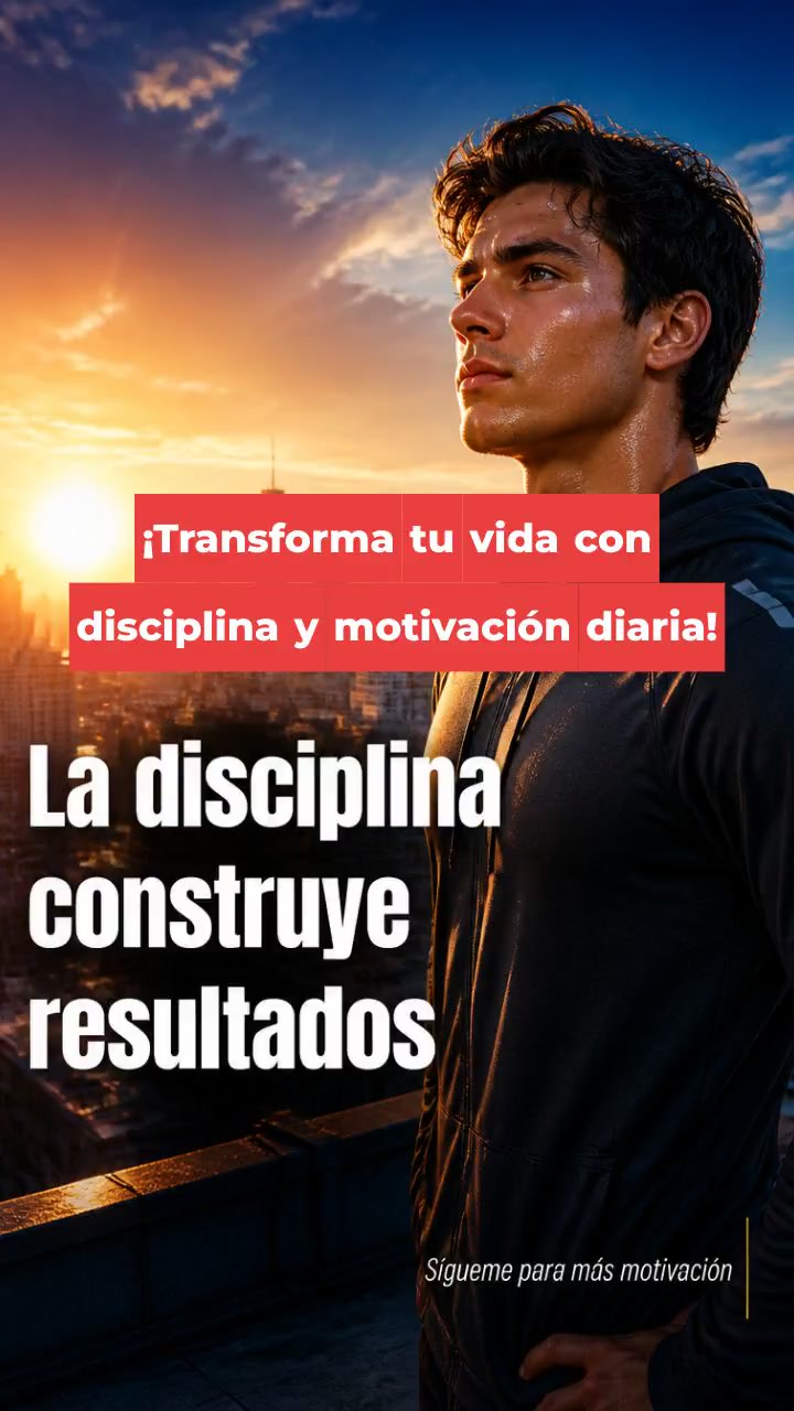 ¡Transforma tu vida con disciplina y motivación diaria!
