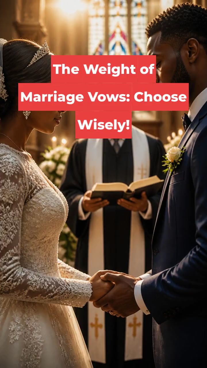 The Weight of Marriage Vows: Choose Wisely!