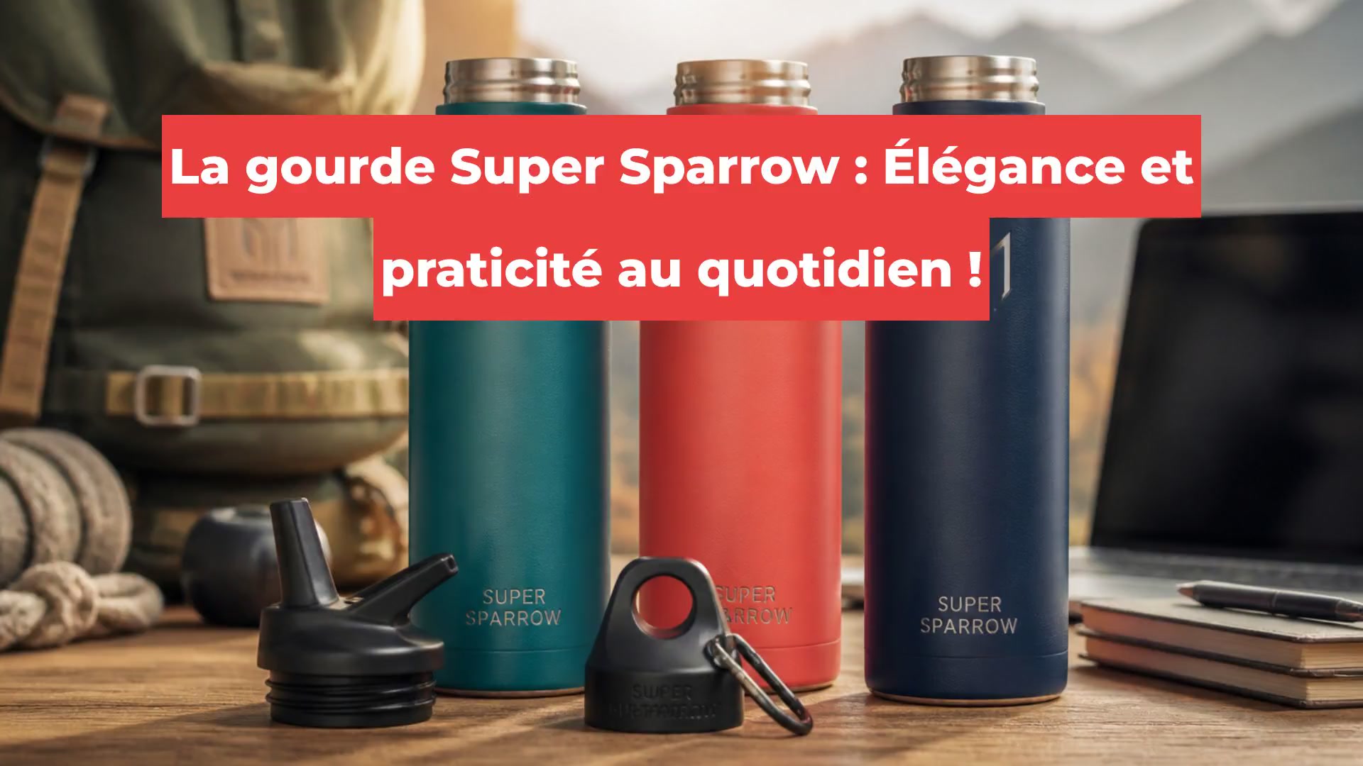 La gourde Super Sparrow : Élégance et praticité au quotidien !