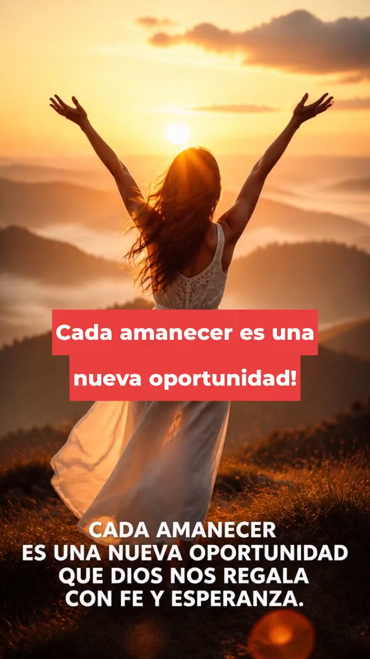 Cada Amanecer, Una Nueva Oportunidad