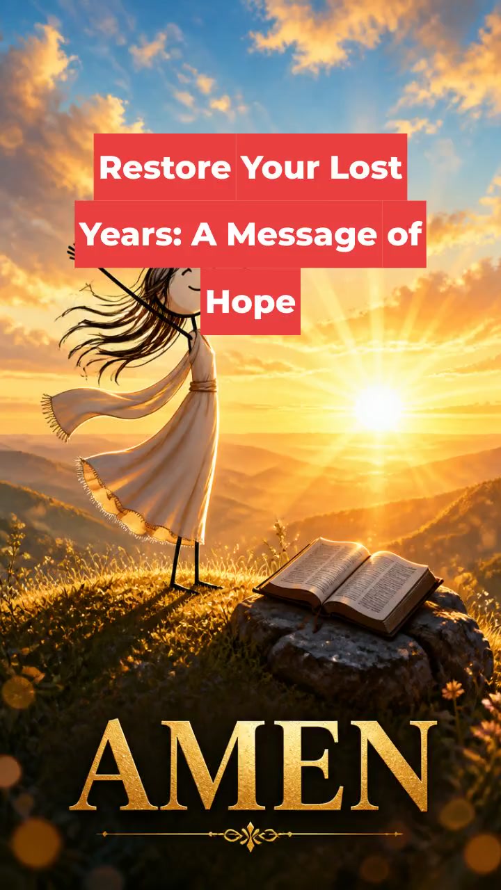 Restore Your Lost Years: A Message of Hope