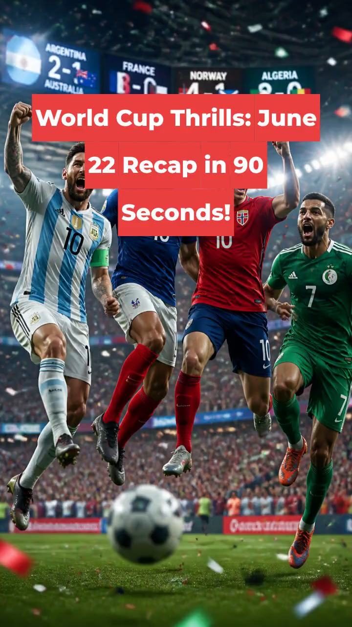World Cup Thrills: June 22 Recap in 90 Seconds!