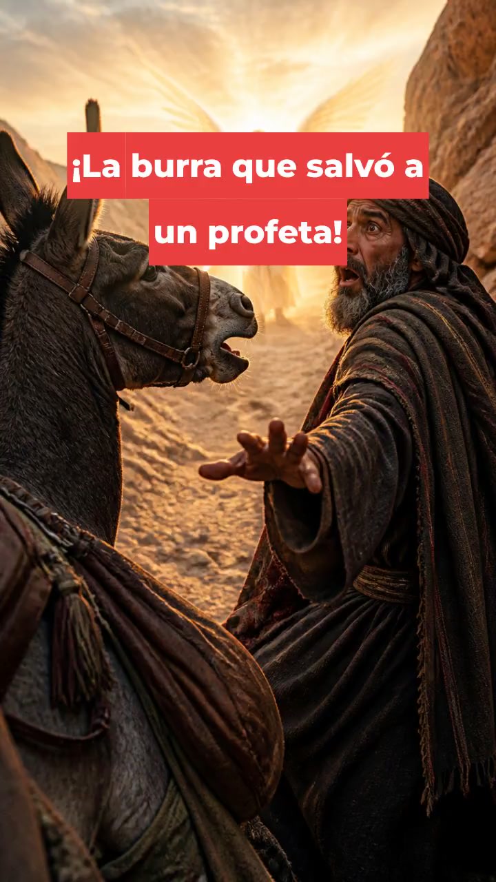¡La burra que salvó a un profeta!