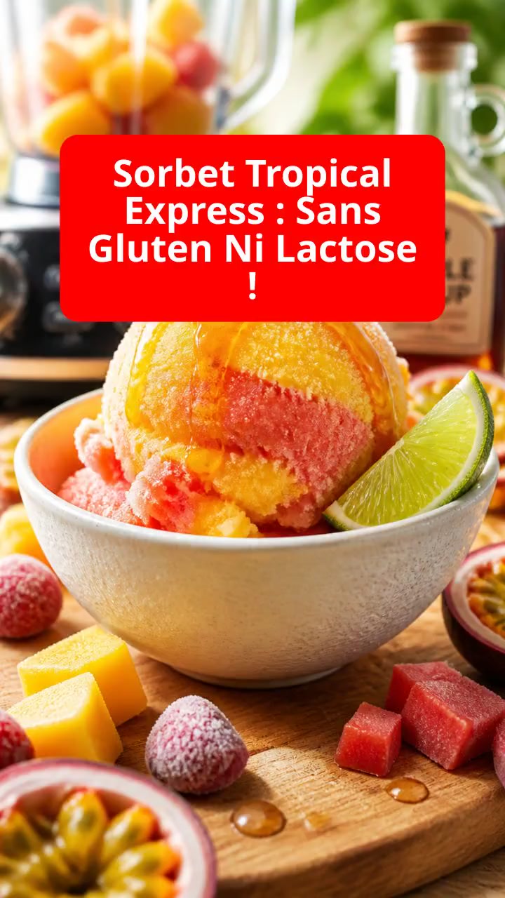Sorbet Tropical Express : Sans Gluten Ni Lactose !