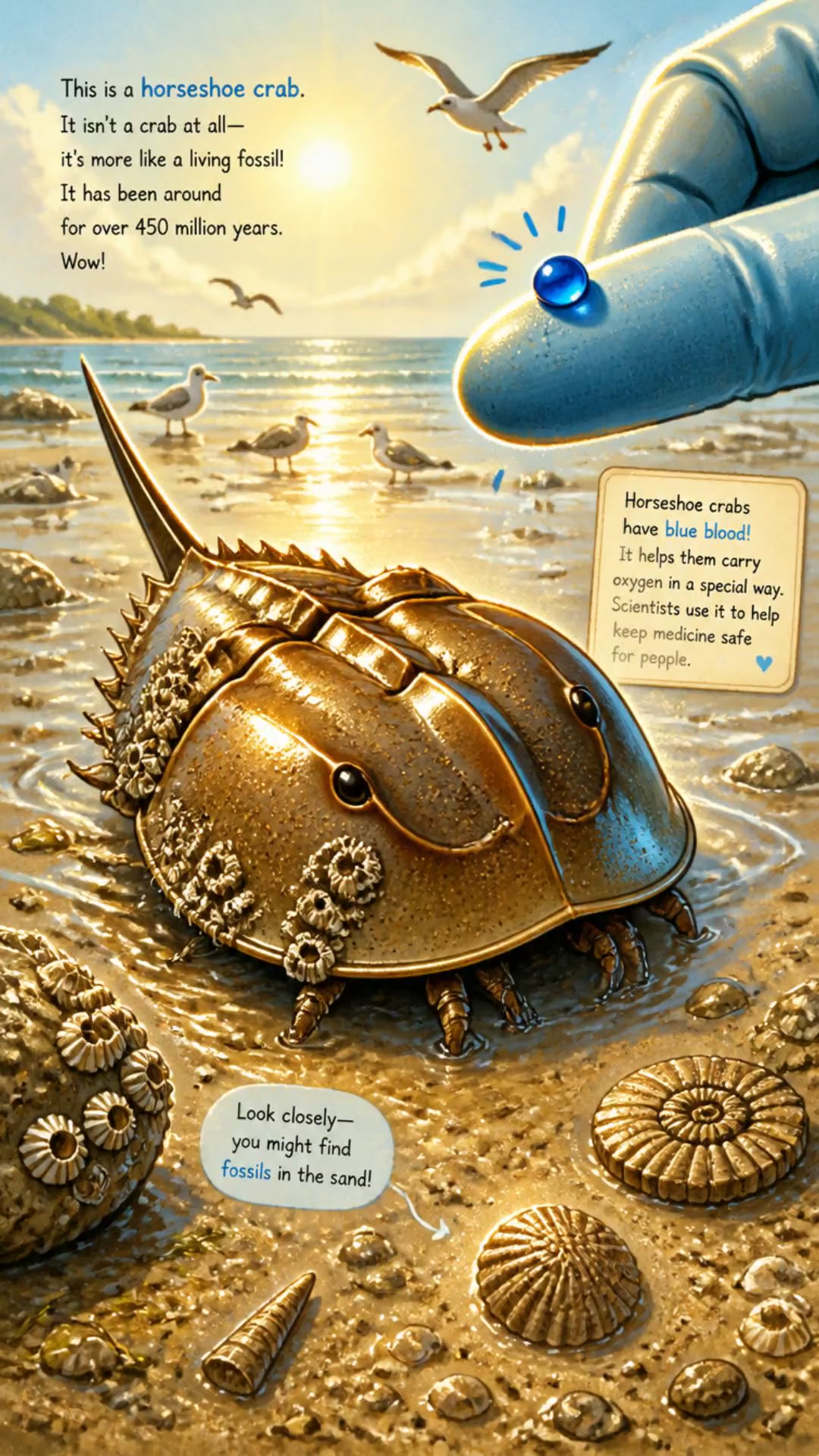 La limule : un fossile vivant aux secrets incroyables !