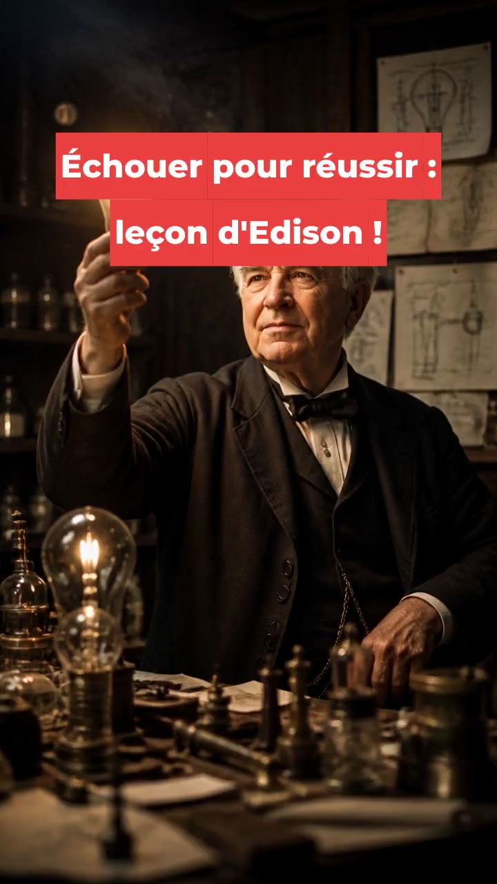 Échouer pour réussir : leçon d'Edison !