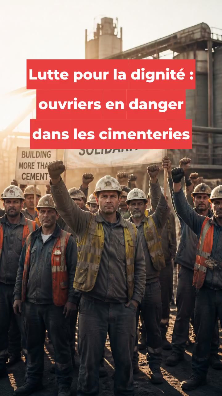 Lutte pour la dignité : ouvriers en danger dans les cimenteries