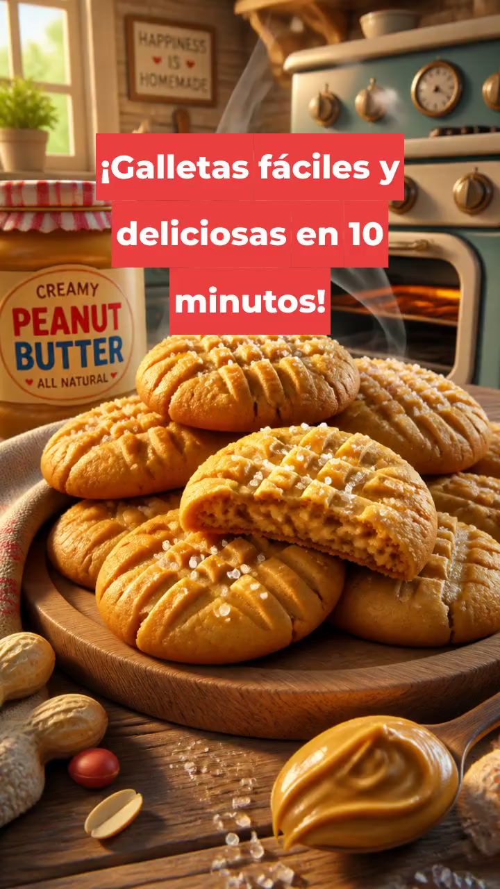 ¡Galletas fáciles y deliciosas en 10 minutos!