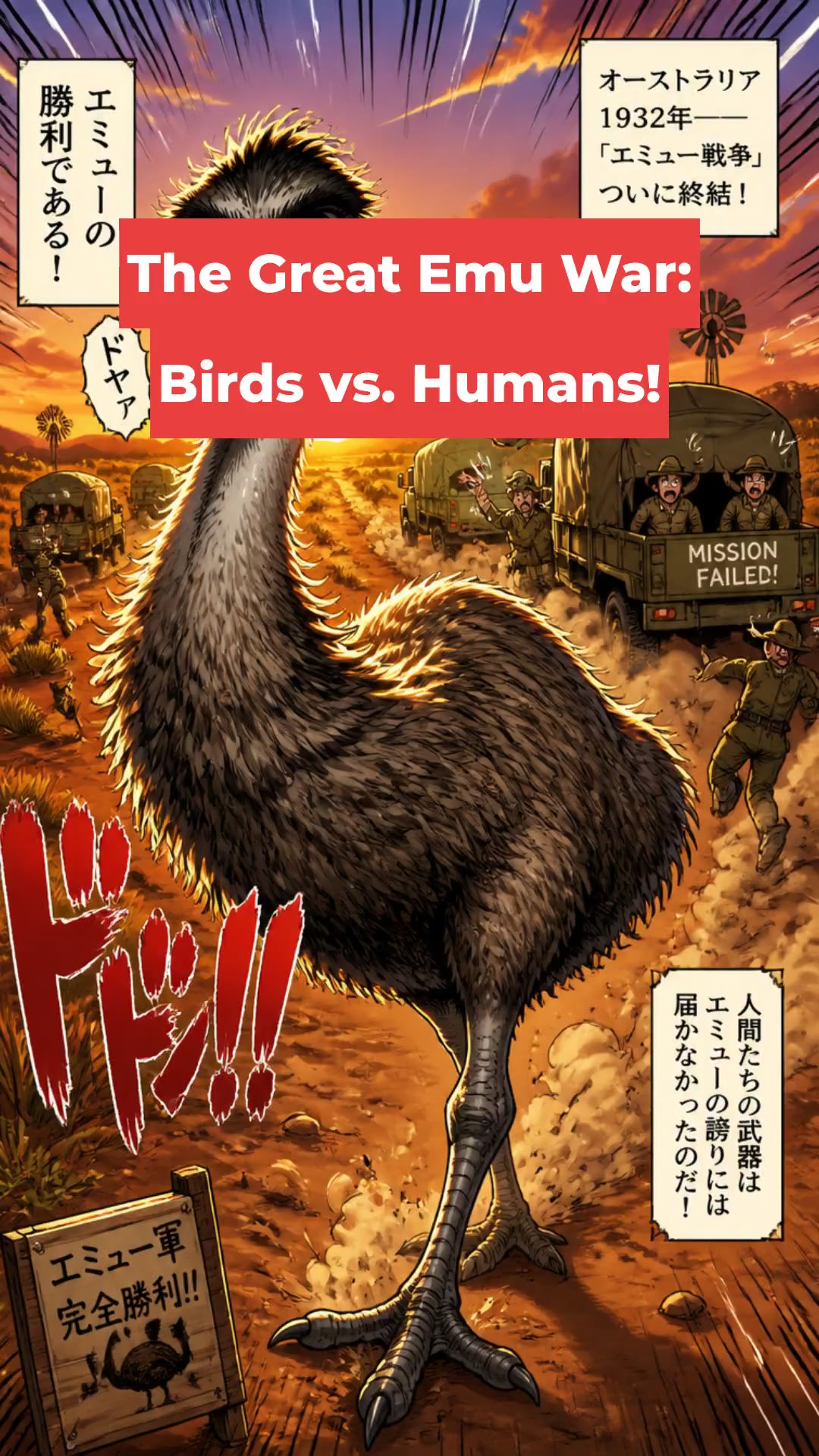 The Great Emu War: Birds vs. Humans!