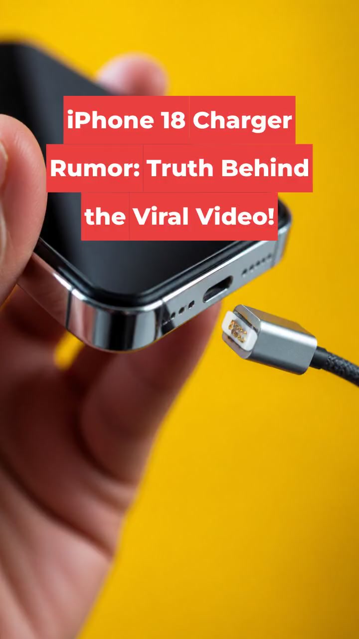 iPhone 18 Charger Rumor: Truth Behind the Viral Video!