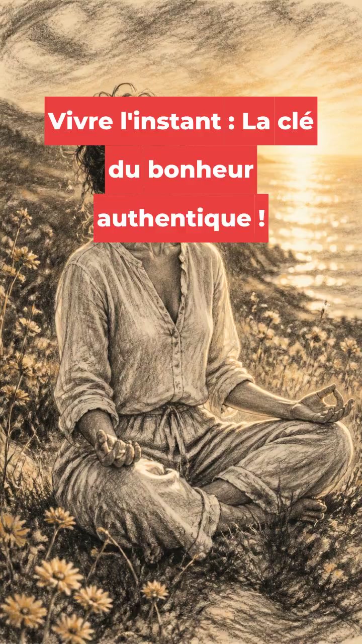 Vivre l'instant : La clé du bonheur authentique !