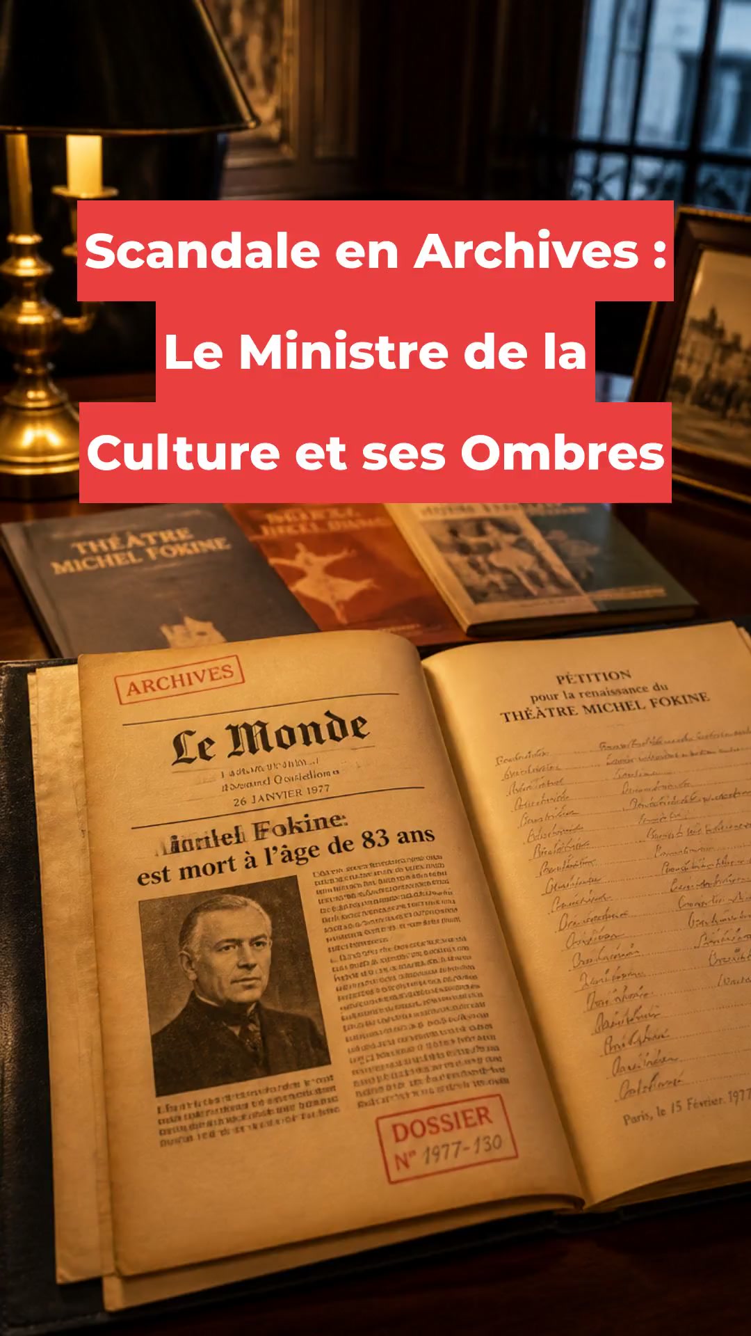 Scandale en Archives : Le Ministre de la Culture et ses Ombres