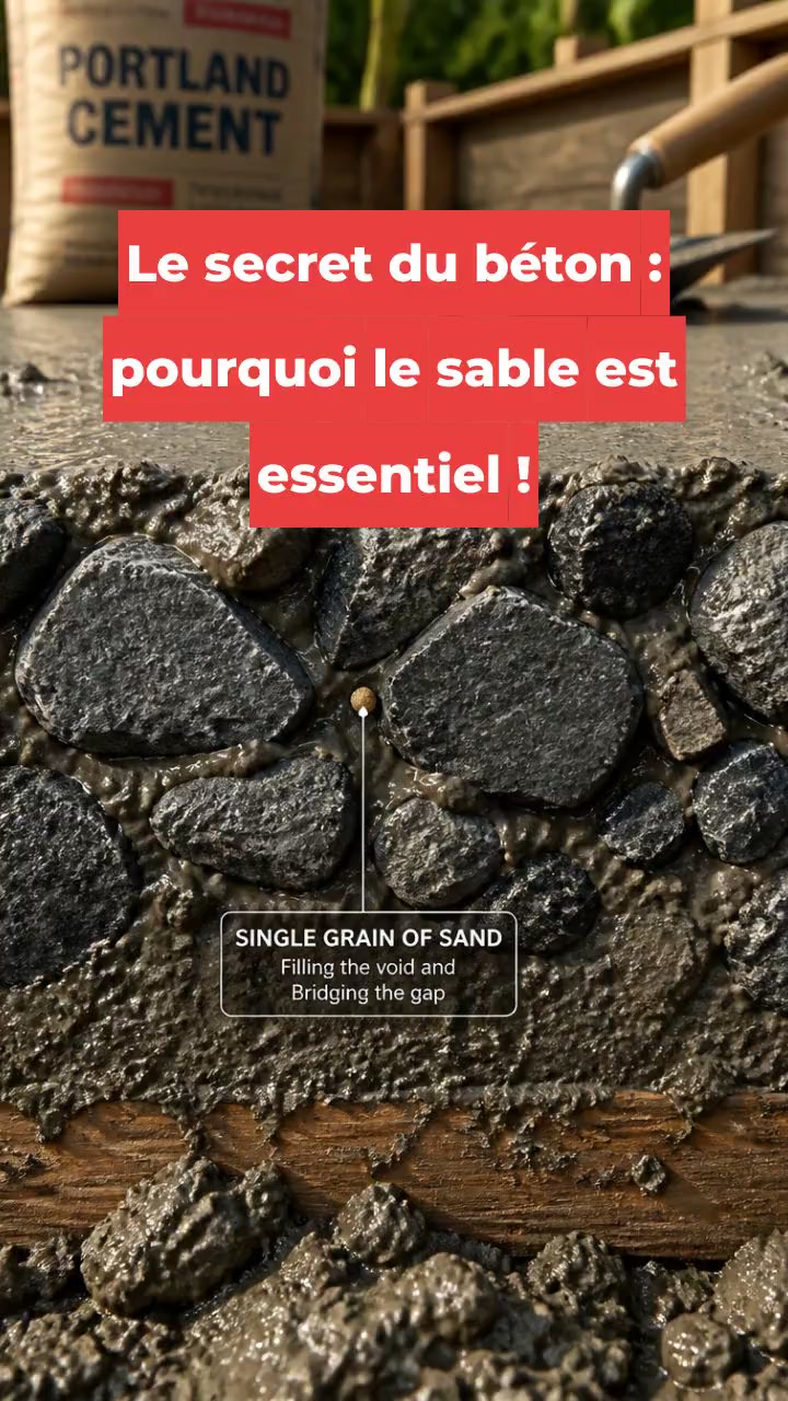 Le secret du béton : pourquoi le sable est essentiel !