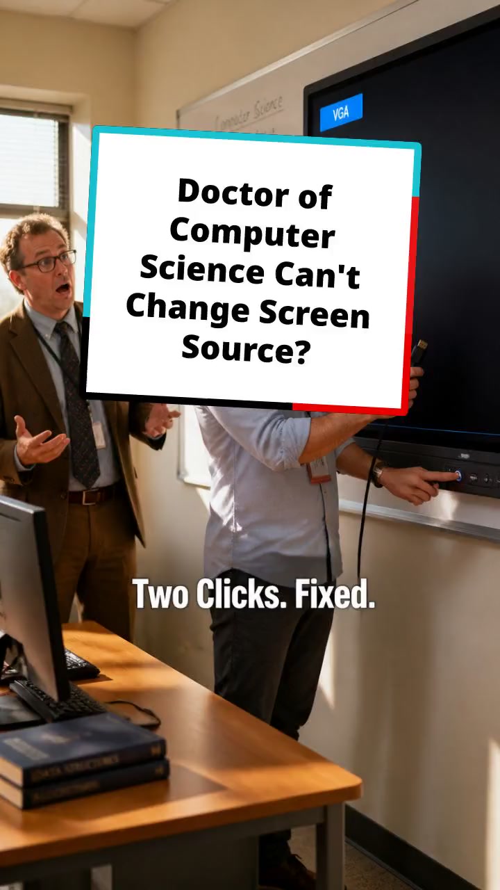 Doctor of Computer Science Can't Change Screen Source?