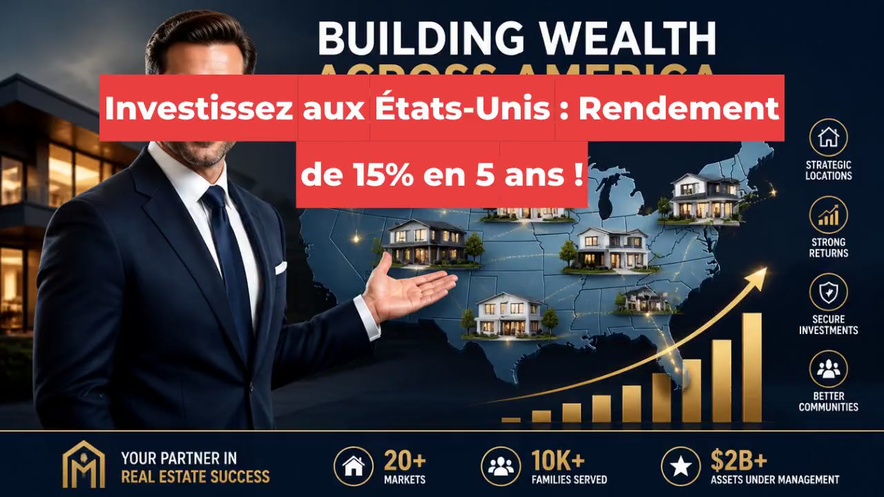 Investissez aux États-Unis : Rendement de 15% en 5 ans !