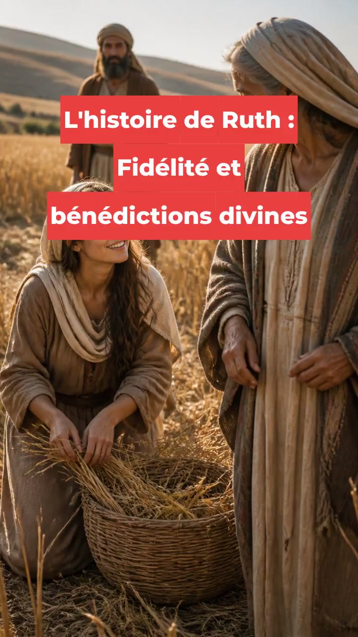 L'histoire de Ruth : Fidélité et bénédictions divines