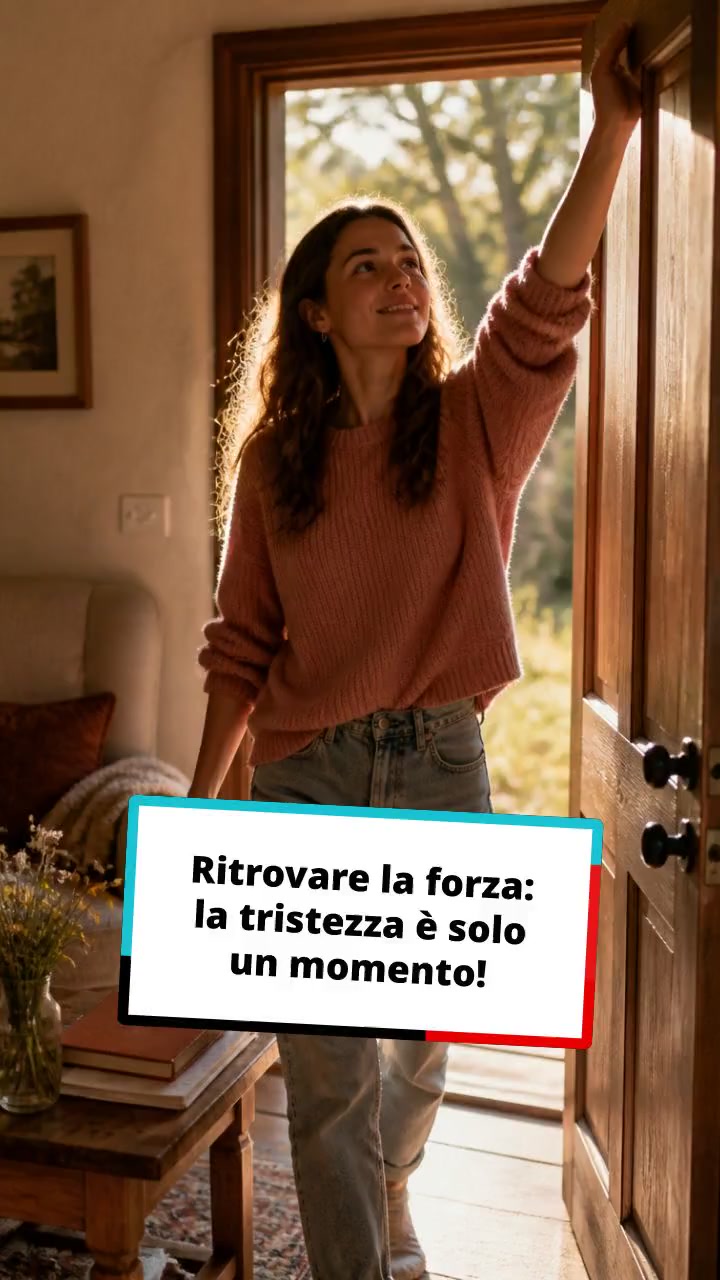 Ritrovare la forza: la tristezza è solo un momento!