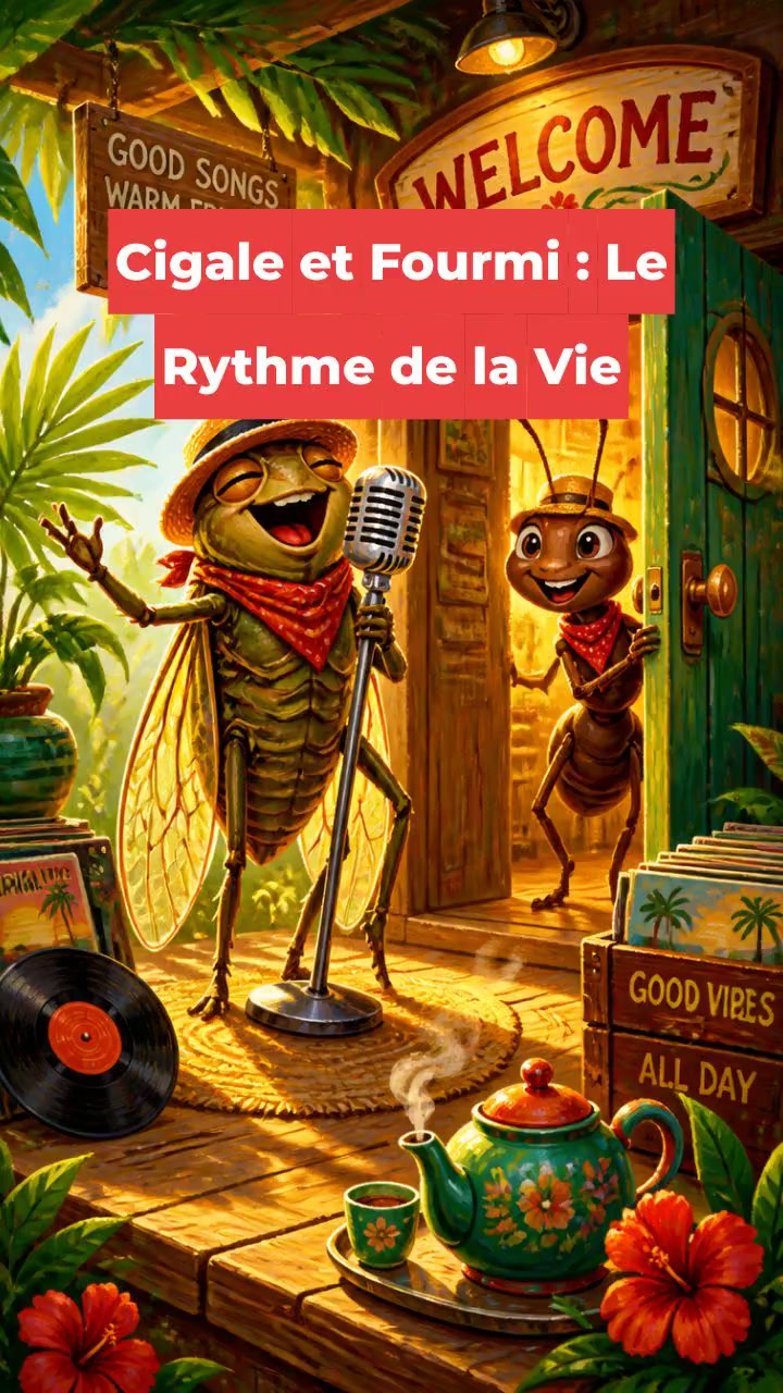 Cigale et Fourmi : Le Rythme de la Vie