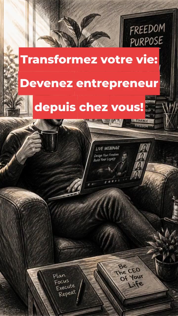 Transformez votre vie: Devenez entrepreneur depuis chez vous!