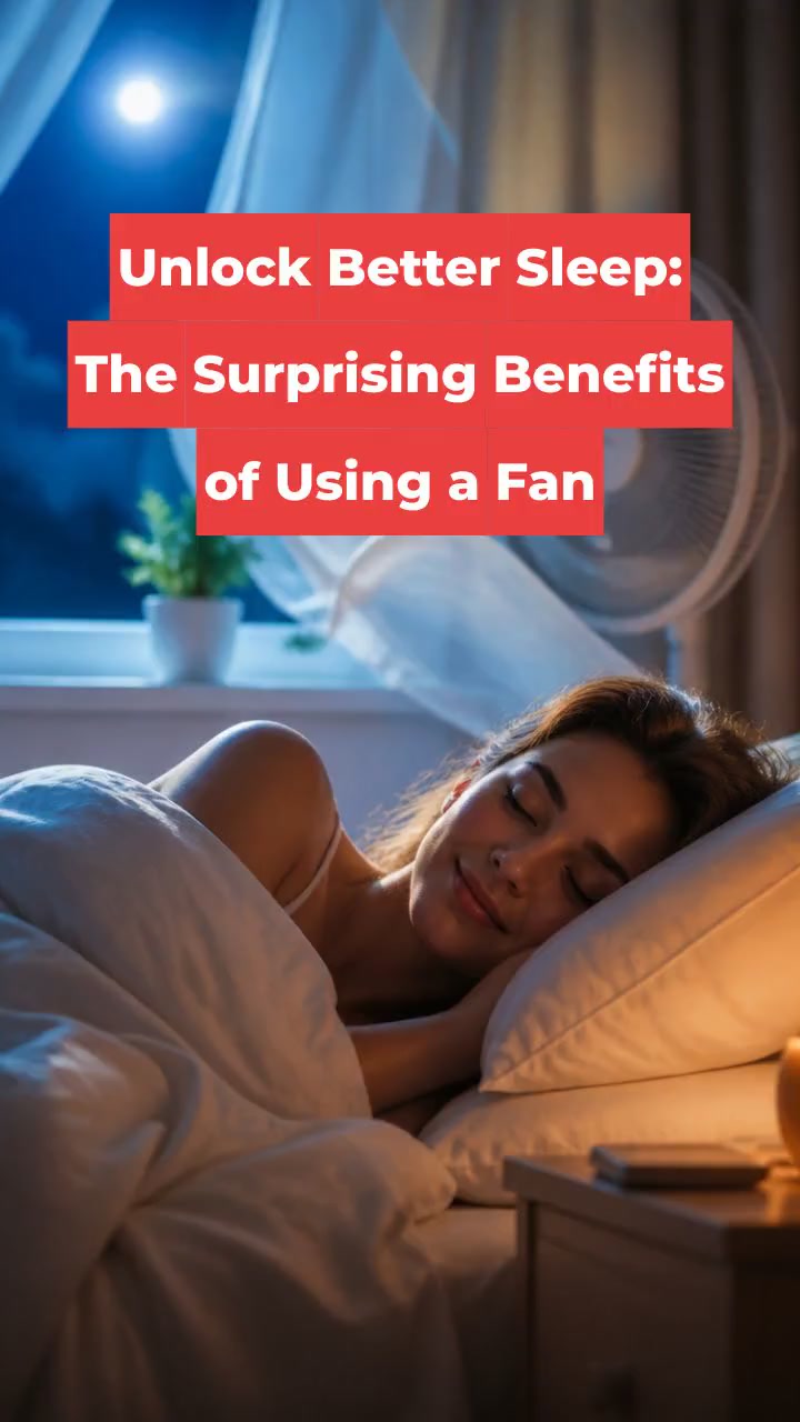 Unlock Better Sleep: The Surprising Benefits of Using a Fan