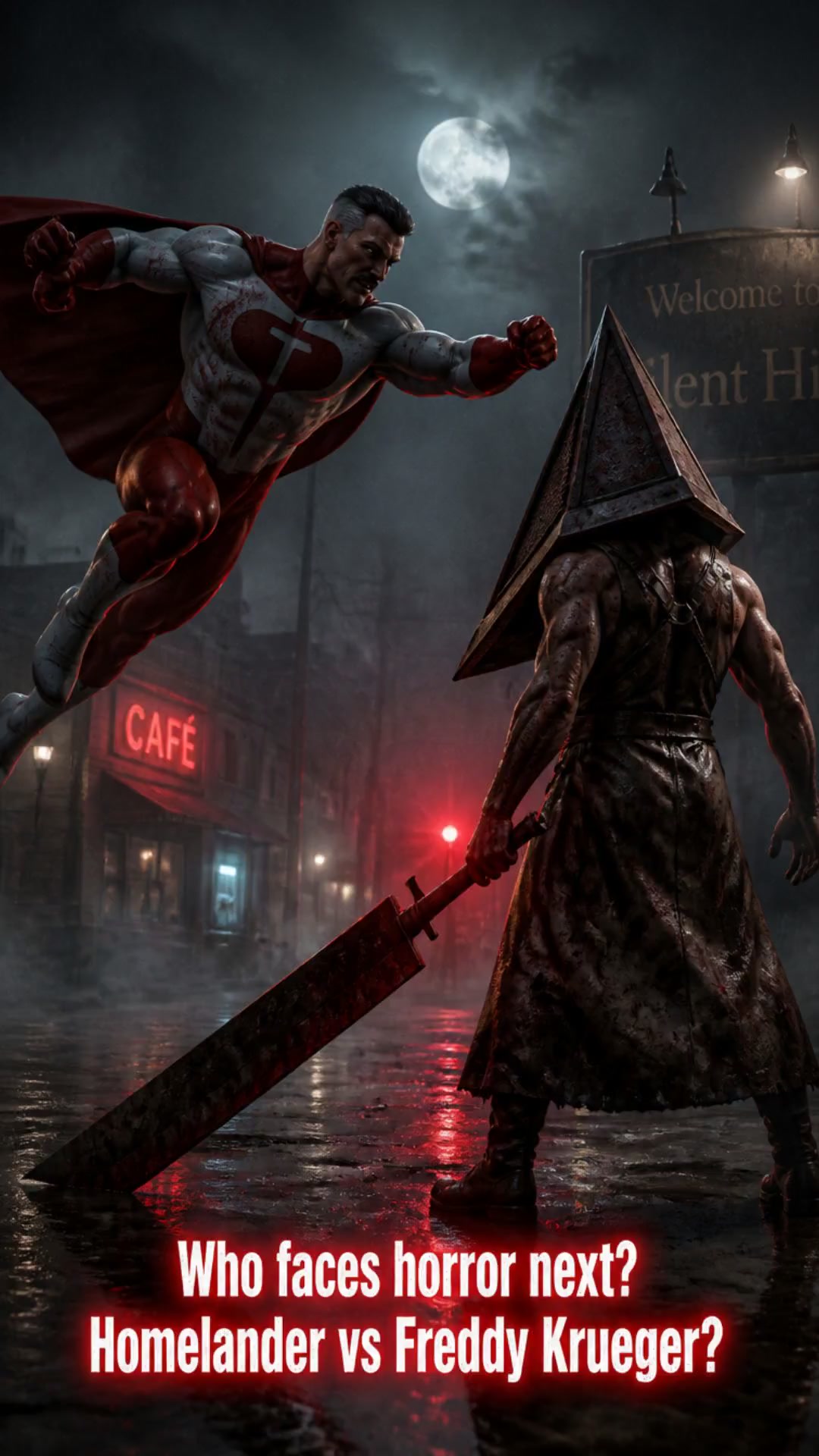 Omni-Man's Nightmare: Facing Pyramid Head!