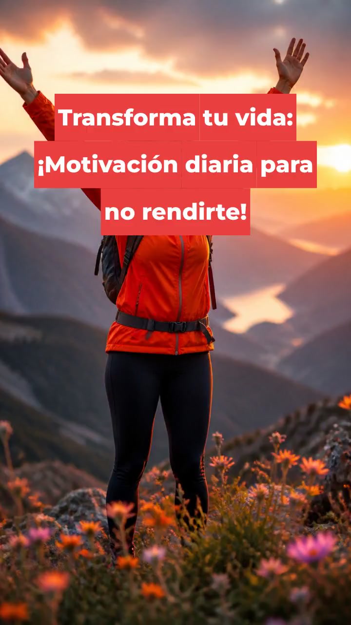 Transforma tu vida: ¡Motivación diaria para no rendirte!