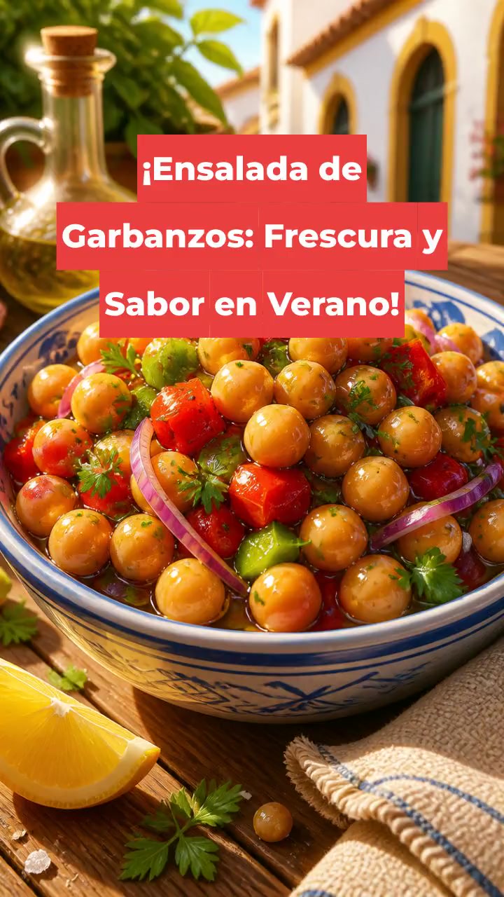 ¡Ensalada de Garbanzos: Frescura y Sabor en Verano!