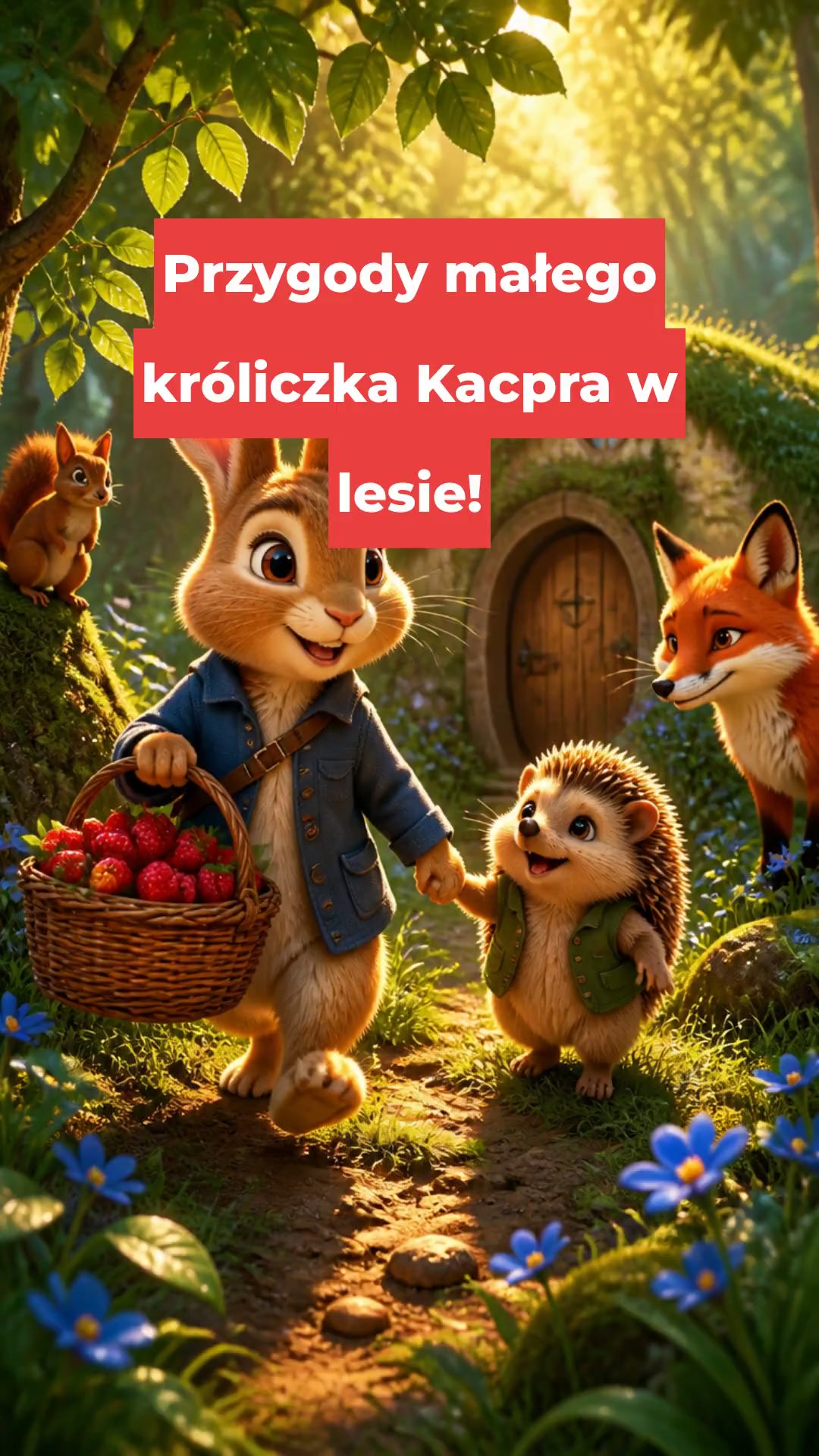 Przygody małego króliczka Kacpra w lesie!