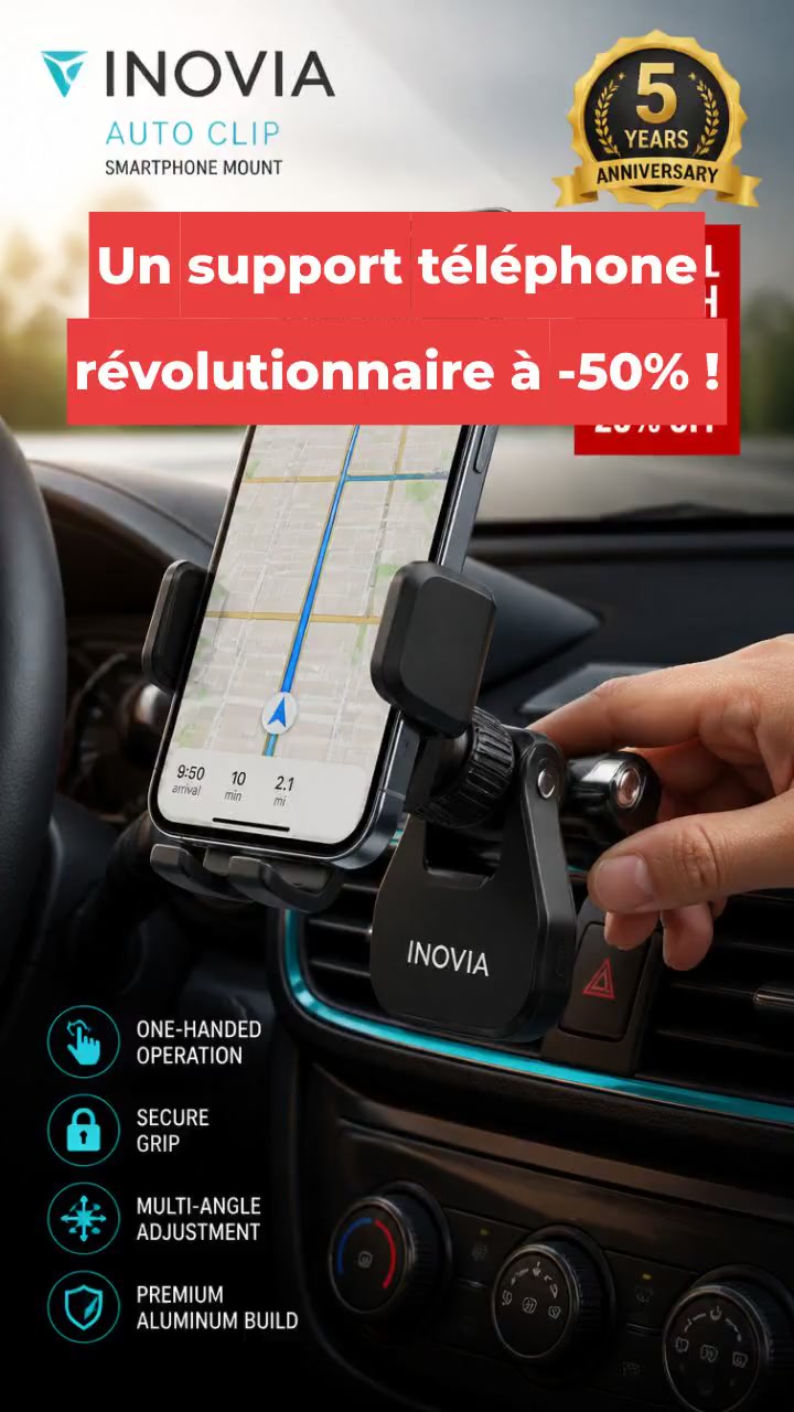 Un support téléphone révolutionnaire à -50% !