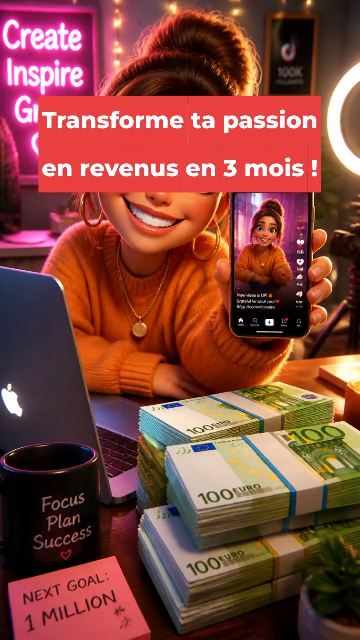 Transforme ta passion en revenus en 3 mois !