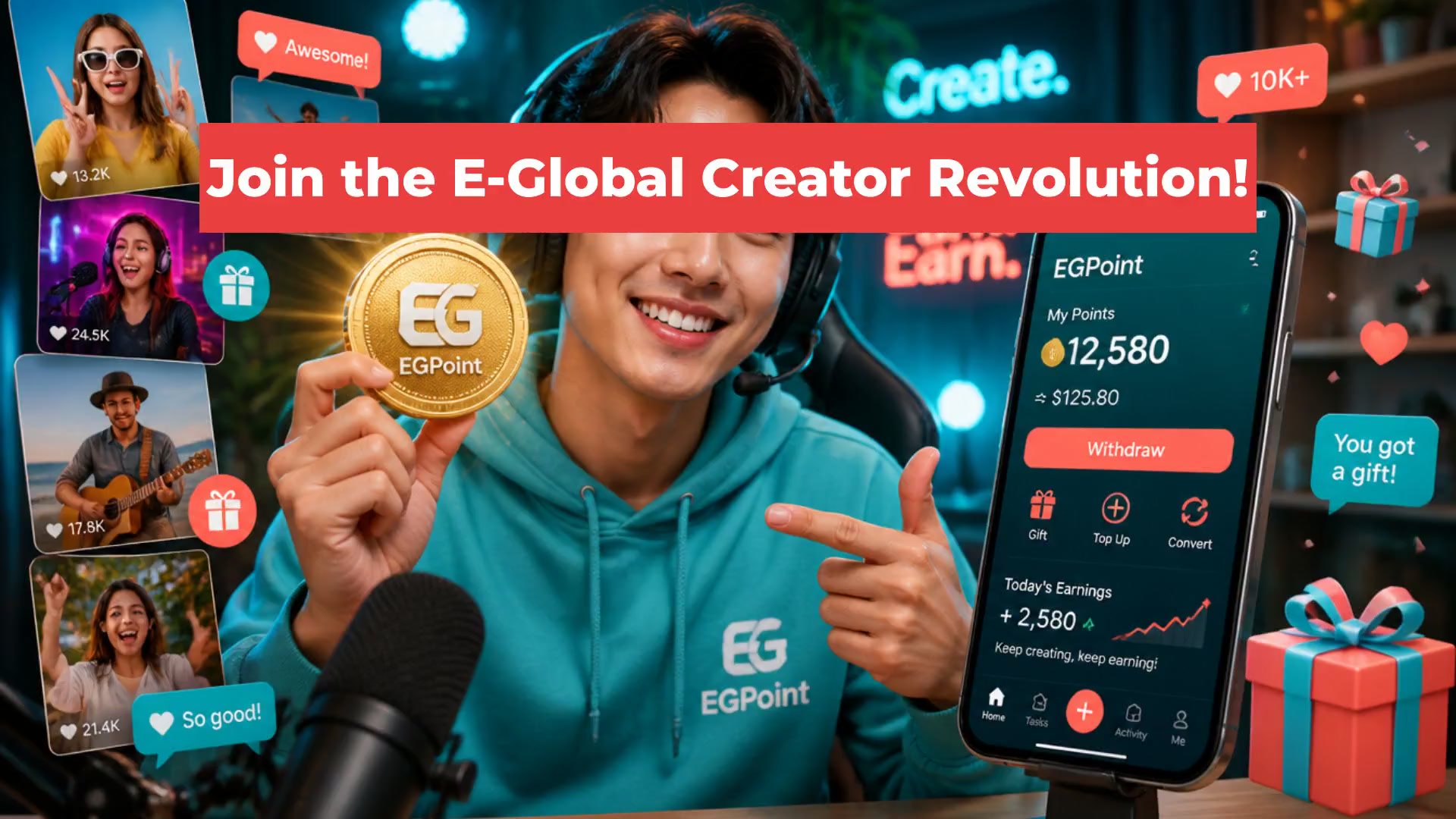 Join the E-Global Creator Revolution!