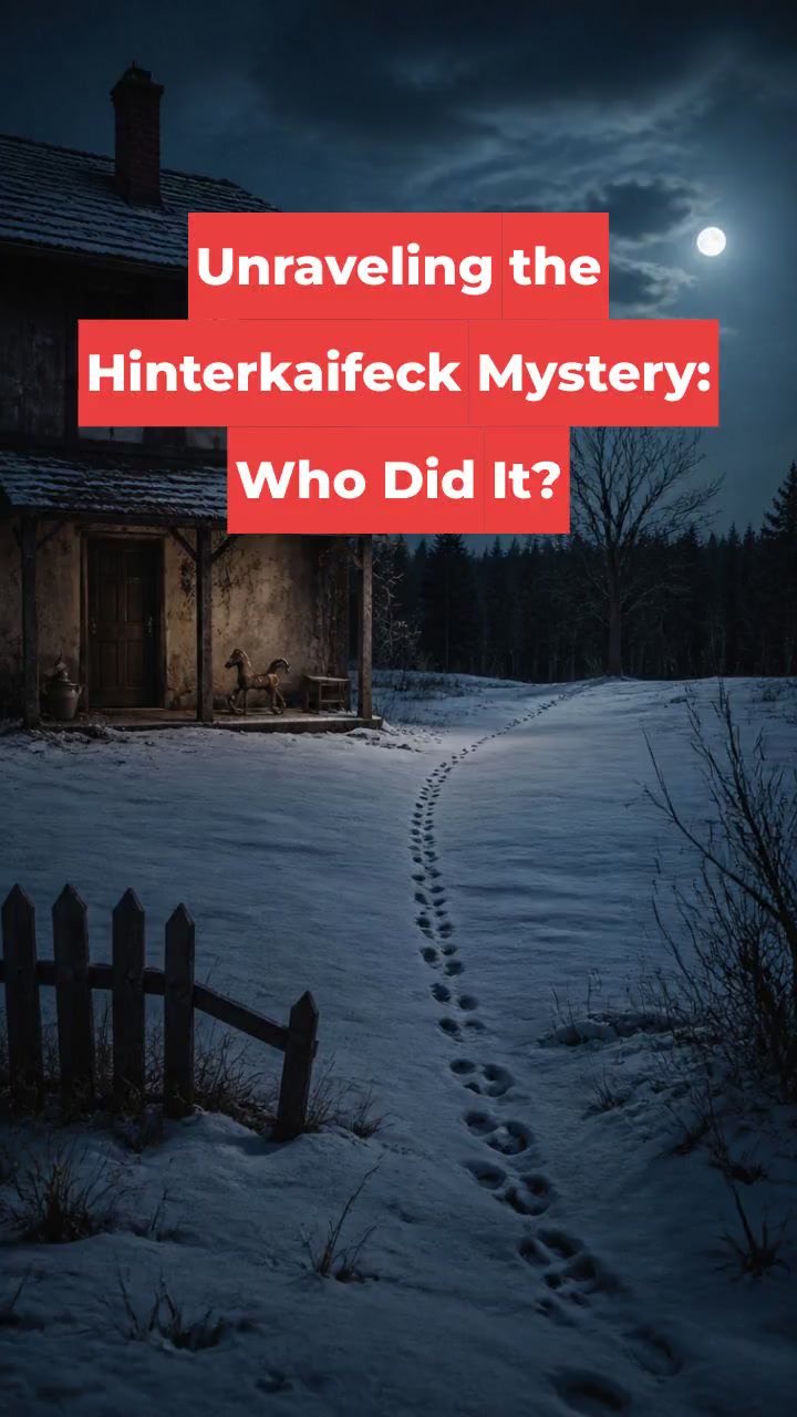Unraveling the Hinterkaifeck Mystery: Who Did It?