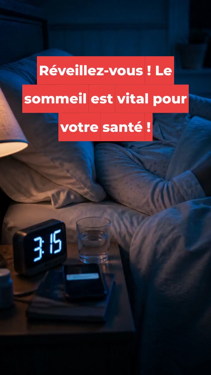 Réveillez-vous ! Le sommeil est vital pour votre santé !