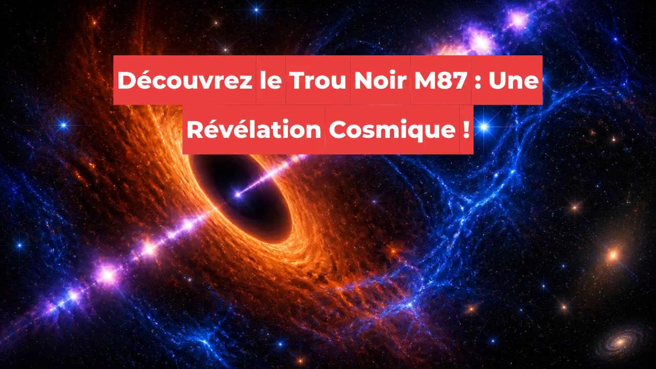 Découvrez le Trou Noir M87 : Une Révélation Cosmique !