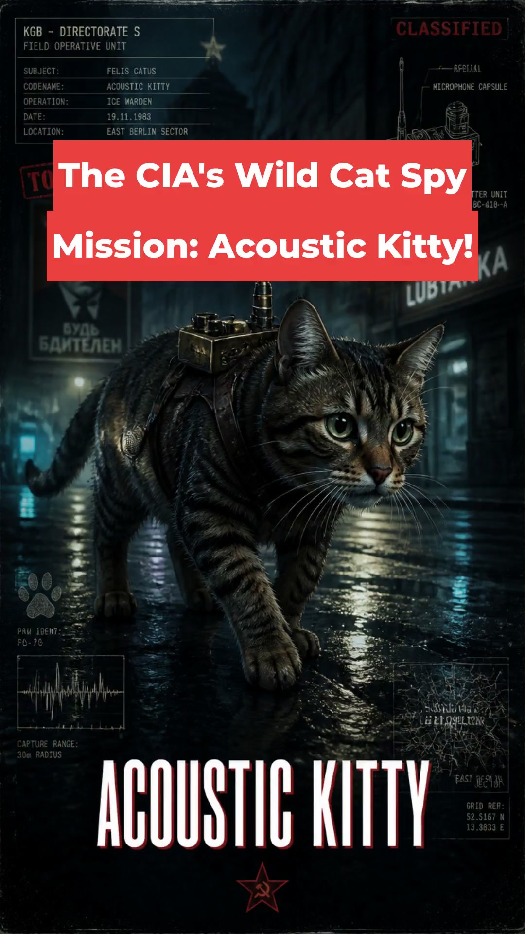 The CIA's Wild Cat Spy Mission: Acoustic Kitty!