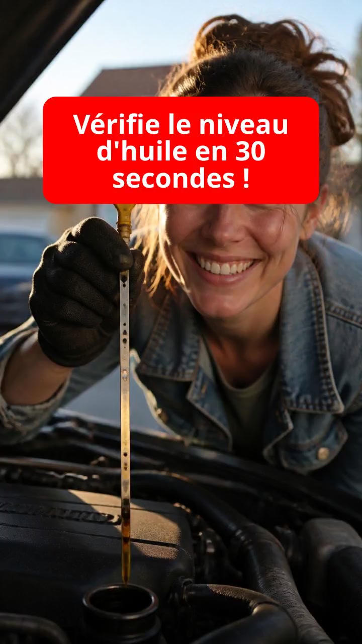 Vérifie le niveau d'huile en 30 secondes !
